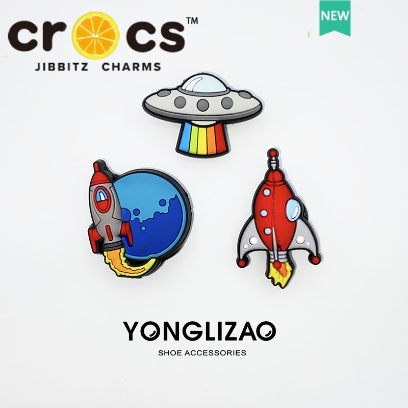 Bộ Phụ Kiện Khóa Giày Crocs jibbitz DIY Hình Hoa Hoạt Hình Dễ Thương