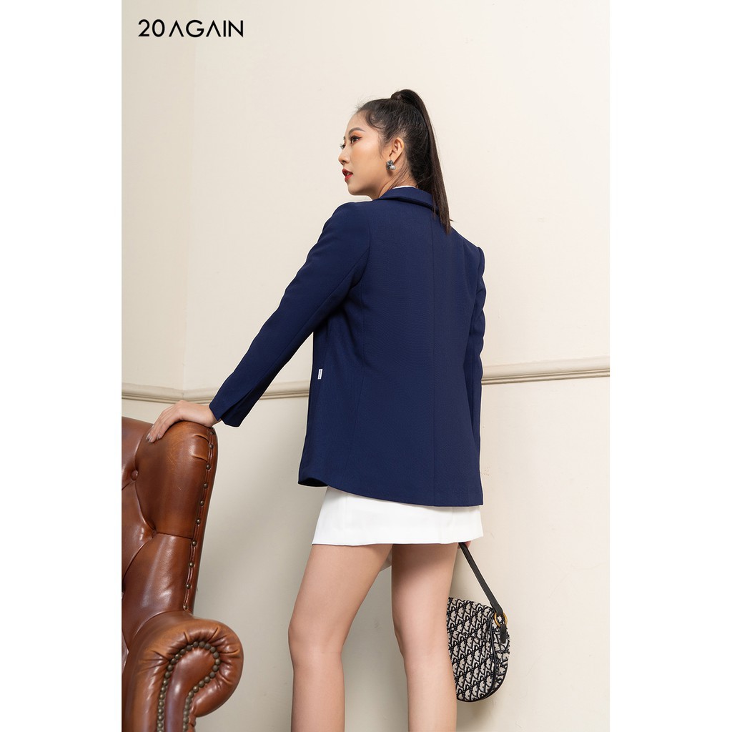 [Mã FAMALLT5 giảm 15% đơn 150k] Áo Vest dài cổ bẻ ve VDA1056 20Again | BigBuy360 - bigbuy360.vn