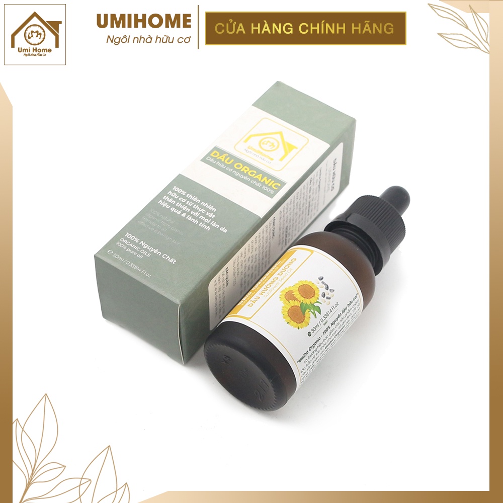 Dầu Hướng Dương dưỡng da hữu cơ UMIHOME nguyên chất 30ml