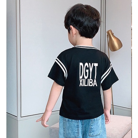 AT48 Size90-130 (9-27kg) Áo thun bé trai (Áo ngắn tay xiliba 100% cotton) Thời trang trẻ Em hàng quảng châu