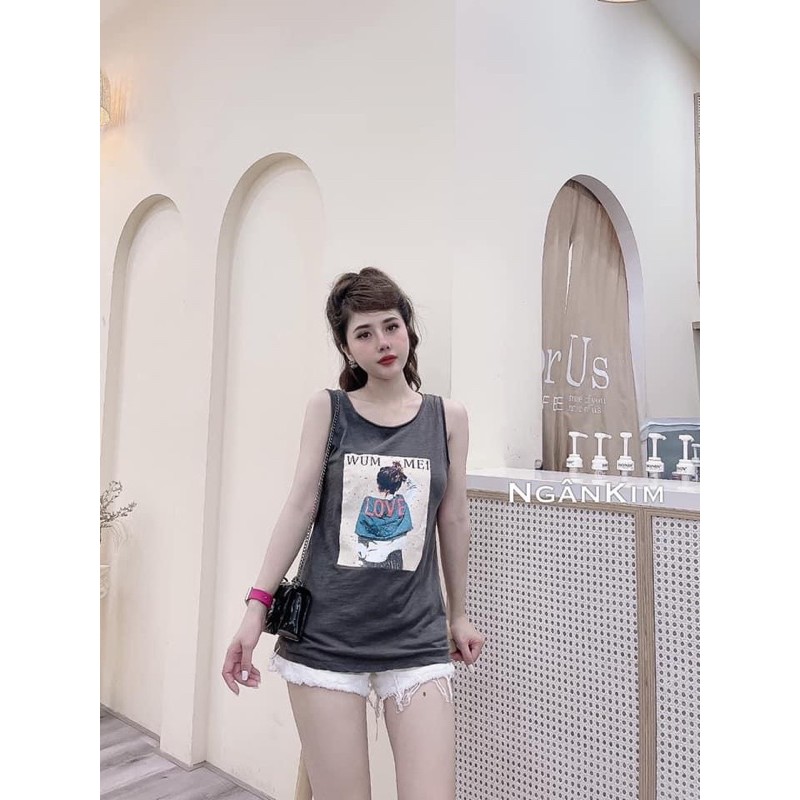 BÁN SỈ ÁO BA LỖ CHỮ LOVE 5M CHO NỮ | BigBuy360 - bigbuy360.vn