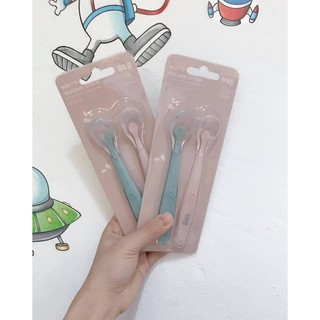 Set 2 thìa ăn dặm silicon aag