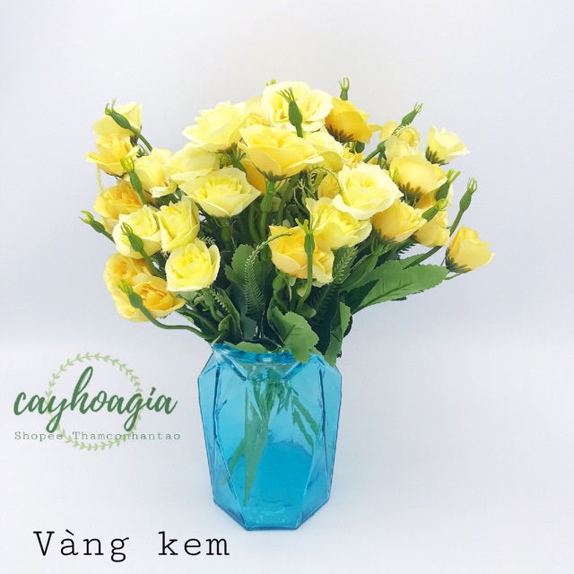 Hoa Giả - Chùm hồng Peace 10 bông