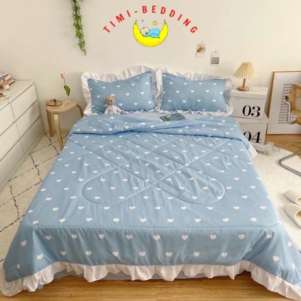 Bộ chăn ga đũi hè nhập khẩu cao cấp thoát mát, nhẹ nhàng và không bám dính – Timibedding