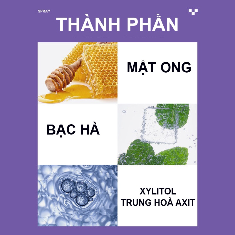 Chai xịt miệng BAIMISS 10ml tươi mát chăm sóc làm sạch hơi thở