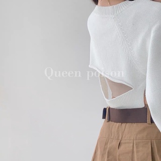 Áo len cut out