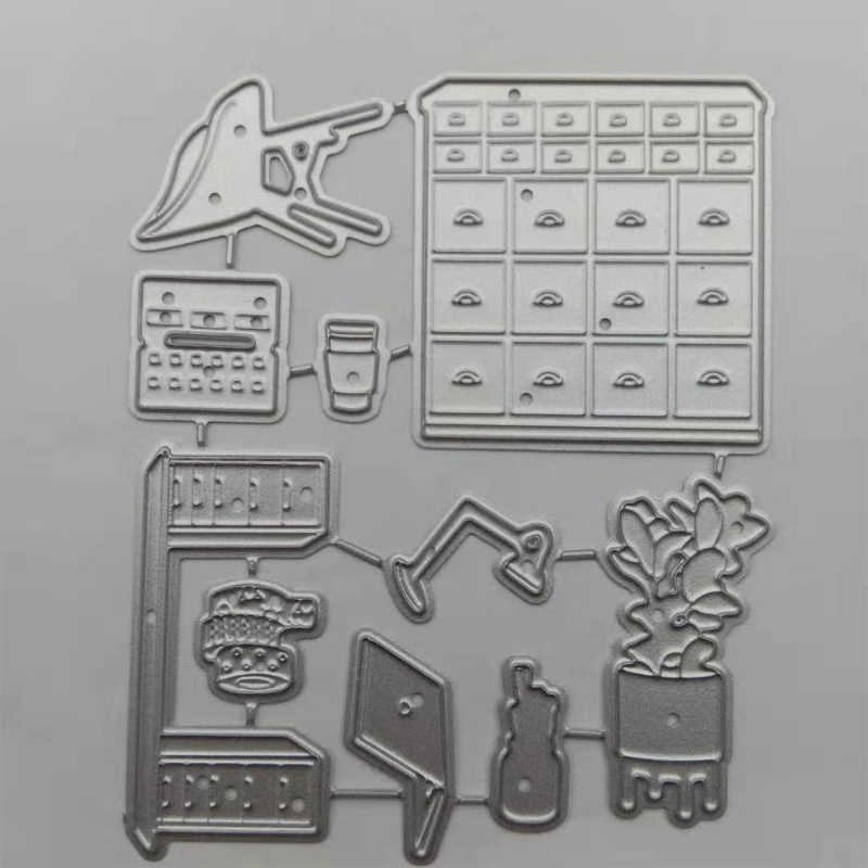 Khuôn Cắt Giấy Kim Loại Hình Đồ Nội Thất Xinh Xắn