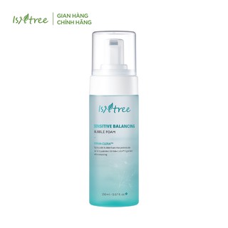 Sữa rửa mặt làm dịu ISNTREE SENSITIVE BALANCING BUBBLE FOAM 150ml