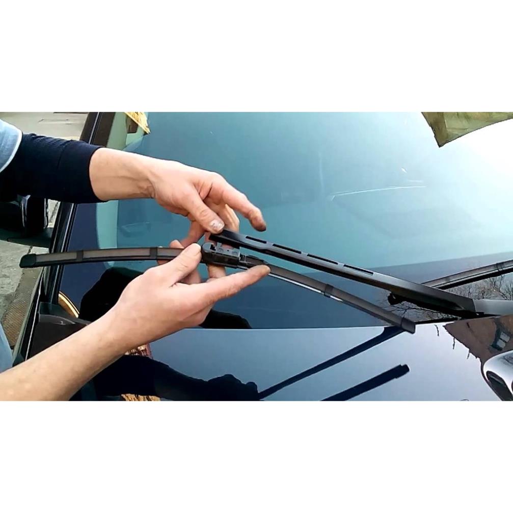 Gạt mưa Gạt mưa ô tô Toyota Vios 2014 đến 2021 xương mềm - Gạt Silicon BOSCH Aerofit cao cấp bộ 2 thanh kích thước 24*14