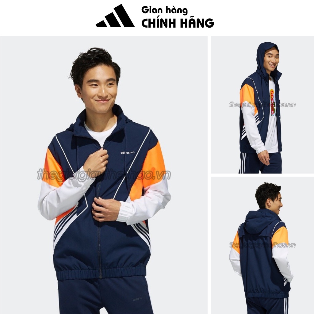 Áo khoác gió Adidas nam nữ FK3493 HÀNG CHÍNH HÃNG