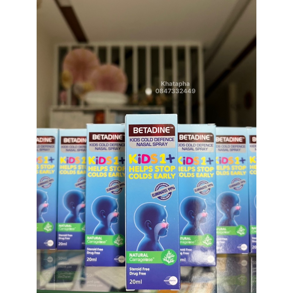 BETADINE Cold Defence Nasal Spray 20ml - Dung dịch xịt mũi ngừa cảm cúm