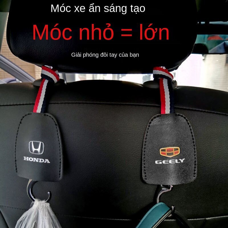 Móc treo đồ gắn sau lưng ghế xe hơi bằng kim loại chống va chạm tiện lợi đa năng