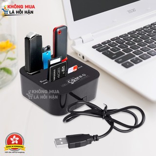 Đầu đọc thẻ đa năng usb hub 2.0 + card reader combo tiện dụng 2 trong 1
