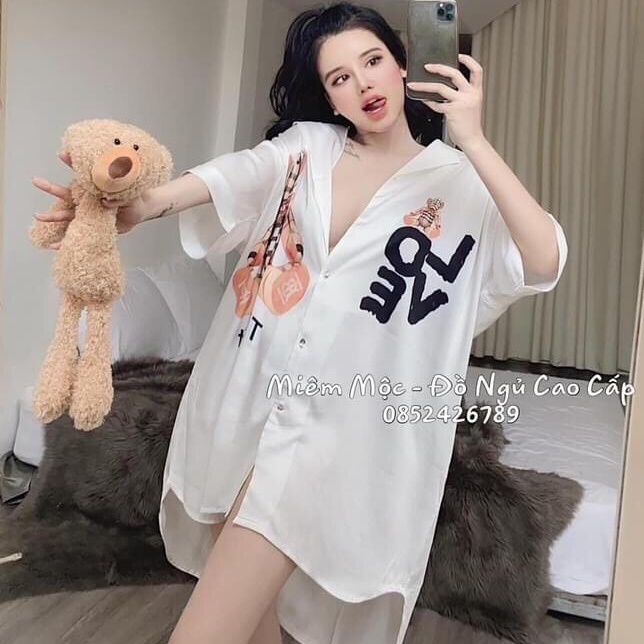 Váy Sơ Mi Thiết Kế In 3D Chất Lụa Latin Mềm Nhẹ Mát Phom 45-60kg | BigBuy360 - bigbuy360.vn