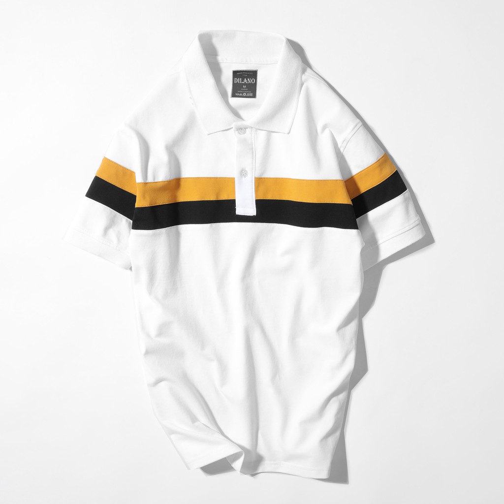 Áo polo nam cổ bẻ phối sọc ngang mang cách năng động trẻ trung DILANO APD04 | BigBuy360 - bigbuy360.vn