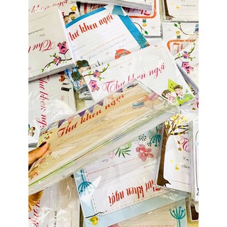 1 set 100 tờ thư khen