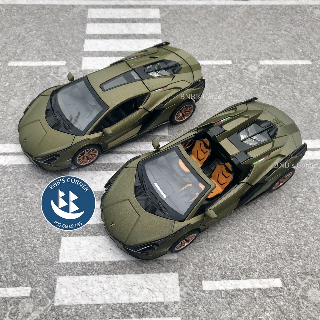Mô hình xe 1:32 Lamborghini SIAN FKP 37 Coupe/Roadster hãng Double Horses