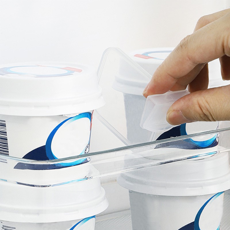 Khay Nhựa Trong Suốt Chia Ngăn Tủ Lạnh Tiện Dụng