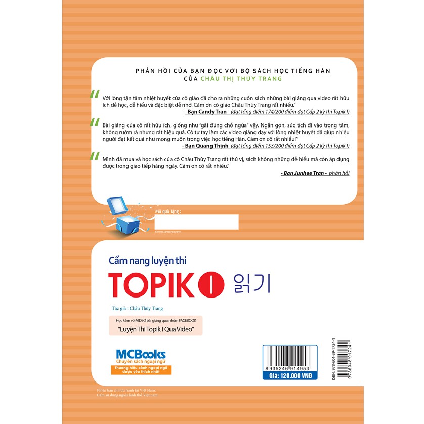 Sách - Cẩm Nang Luyện Thi Topik I Tặng Kèm Sổ Tay Từ Vựng Tiếng Hàn Trình Độ A