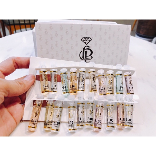 Bộ test mini tinh dầu nước hoa LP ( 20 mùi ) | Thế Giới Skin Care