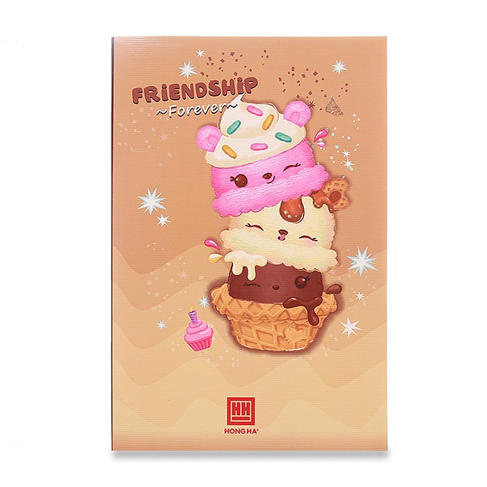 Vở 4 ô ly 200 trang Hồng Hà South Star Cupcake 0748 (5 quyển)