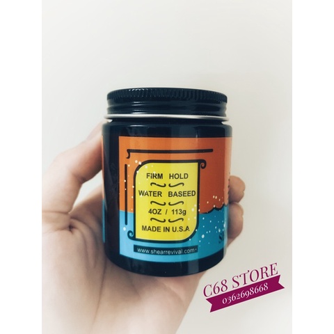 Sáp Vuốt Tóc THE BELAFONTE CLAY 100gr Tạo Kiểu, Giữ Nếp Cho Tóc. HÀNG CHÍNH HÃNG