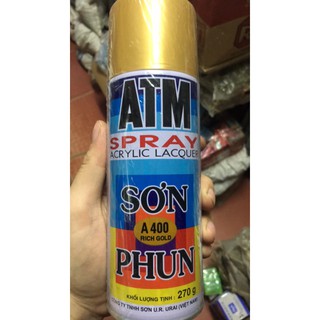 Sơn xịt sơn phun sơn lắc màu vàng đồng màu đặc biệt A228, A400, A100