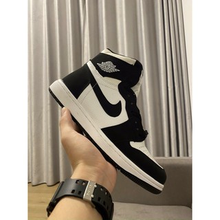 Giày Thể Thao Jd1 panda trắng đen cao cổ