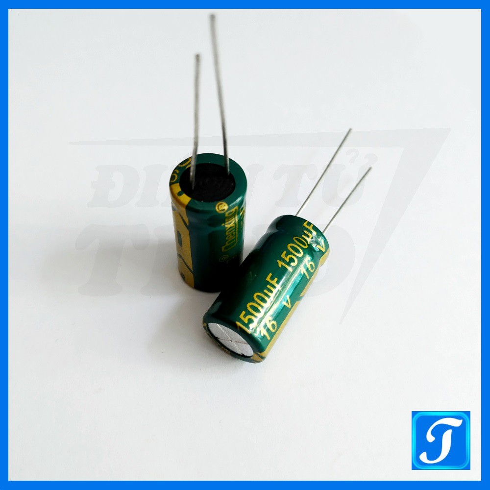 Tụ Hóa Tụ Phân Cực 1500uF 16V 8x16mm  Xuyên Lỗ