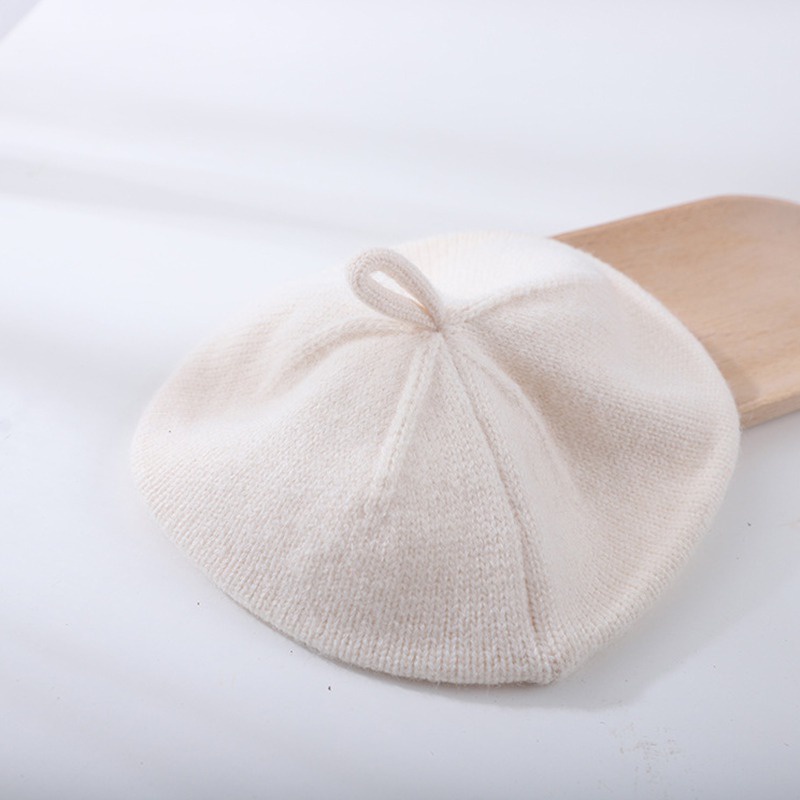 Mũ Beret Dệt Kim Đính Nhãn Dán Độc Đáo Thời Trang Xuân Thu Cho Bé