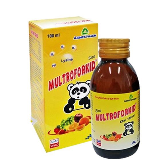 Siro ăn ngon Multroforkid, giúp bé thèm ăn, cao lớn thông minh [CHÍNH HÃNG - GIÁ GỐC] | Thế Giới Skin Care