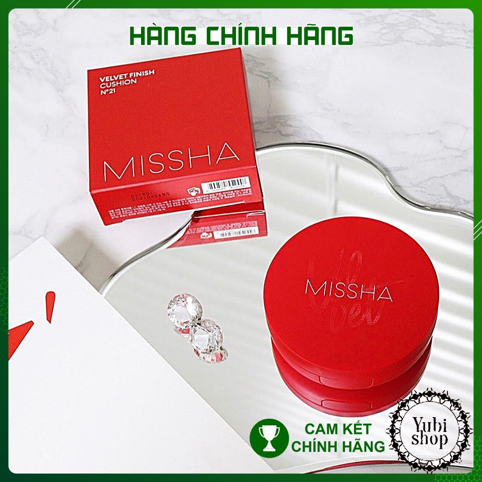 [HÀNG AUTH] PHẤN NƯỚC HÀN QUỐC MISSHA VELVET FINISH CUSHION SPF50+ PA+++ MỎNG MỊN, CHE PHỦ TỐT, LÂU TRÔI - HN