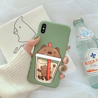 Ốp lưng iphone Gấu Trà Sữa Cực Cool
