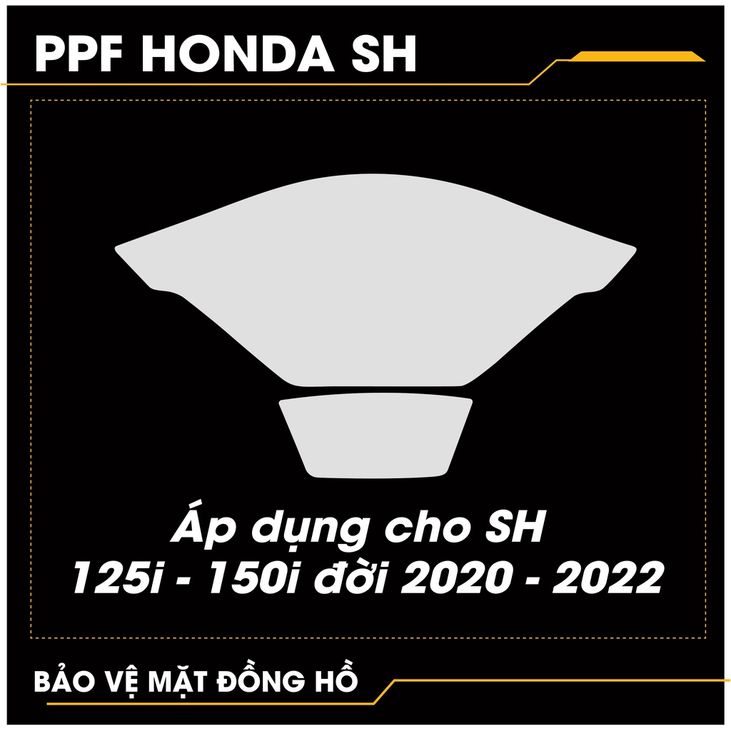 Miếng Dán PPF Bảo Vệ Mặt Đồng Hồ Xe Honda SH 125i 150i 2020 - 2021 - 2022 | Film PPF Tự Phục Hồi Chống Xước