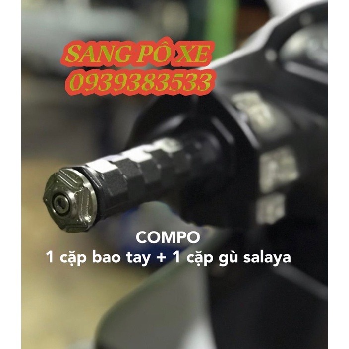 COMPO 1 CẶP BAO TAY DAYTONA + CẶP GÙ SALAYA CỰC ĐẸP
