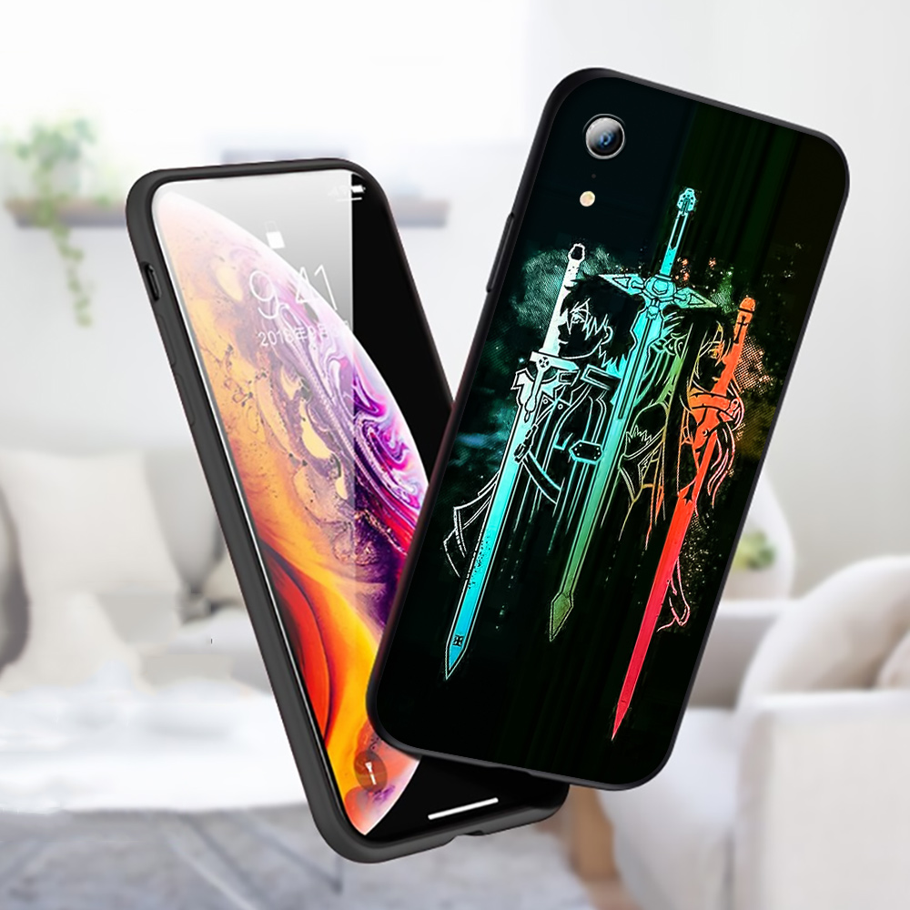 Ốp Điện Thoại Mềm Hình Sword Art Online Cho Iphone 11 Pro Xs Max Xr X 8 7 6 6s Plus Mp159