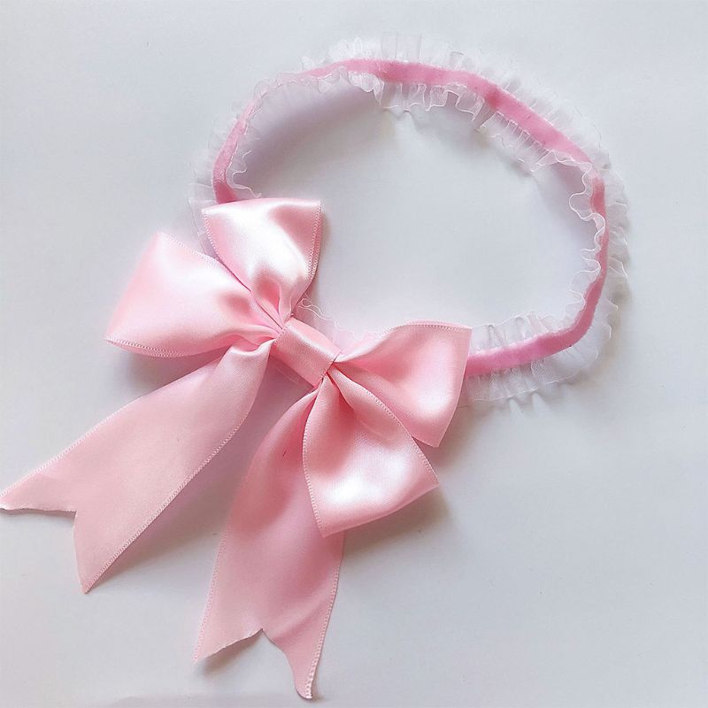 1 Vòng Ren Ruy Băng Thắt Nơ Đeo Đùi Màu Trơn Cho Cô Dâu