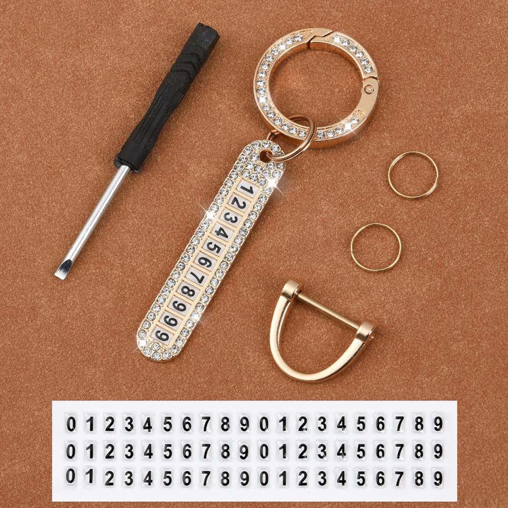 MXGOODS Giá Đỡ Điện Thoại / Chìa Khóa Có Số Điện Thoại Thời Trang Cho Nam Và Nữ