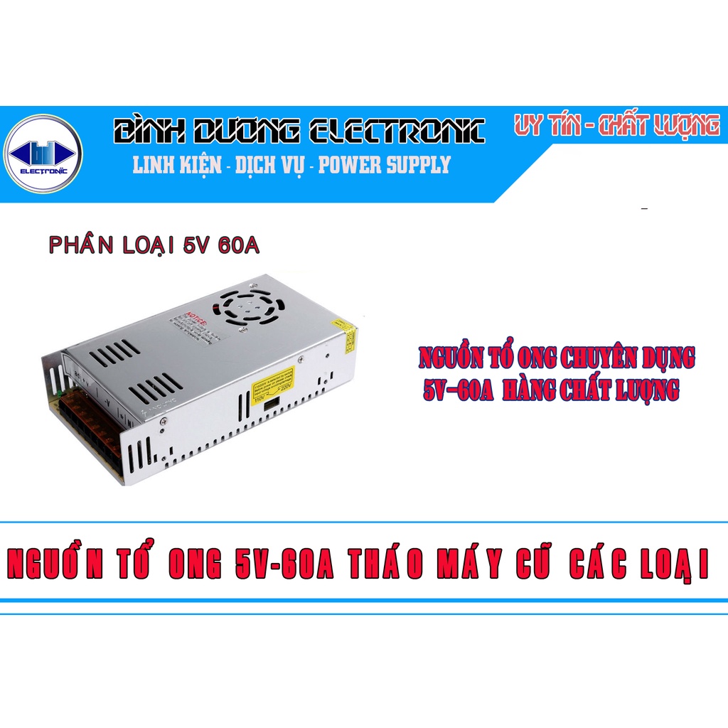 NGUỒN TỔ ONG 5V60A MỚI BẢO HÀNH 12 THÁNG