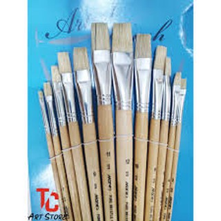 Bộ 12 cọ đầu bằng dẹp maries 579