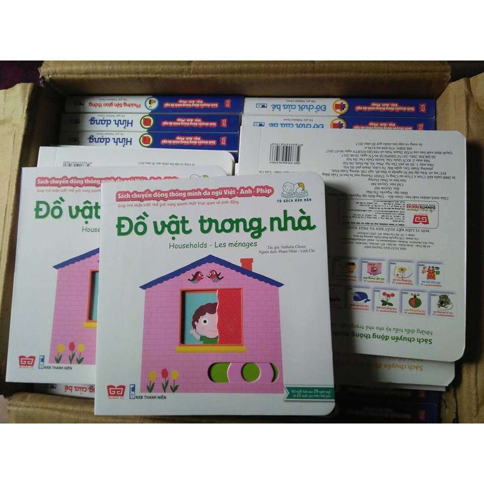 Sách - Bộ sách chuyển động thông minh đa ngữ Việt - Anh - Pháp (Bán lẻ từng cuốn)