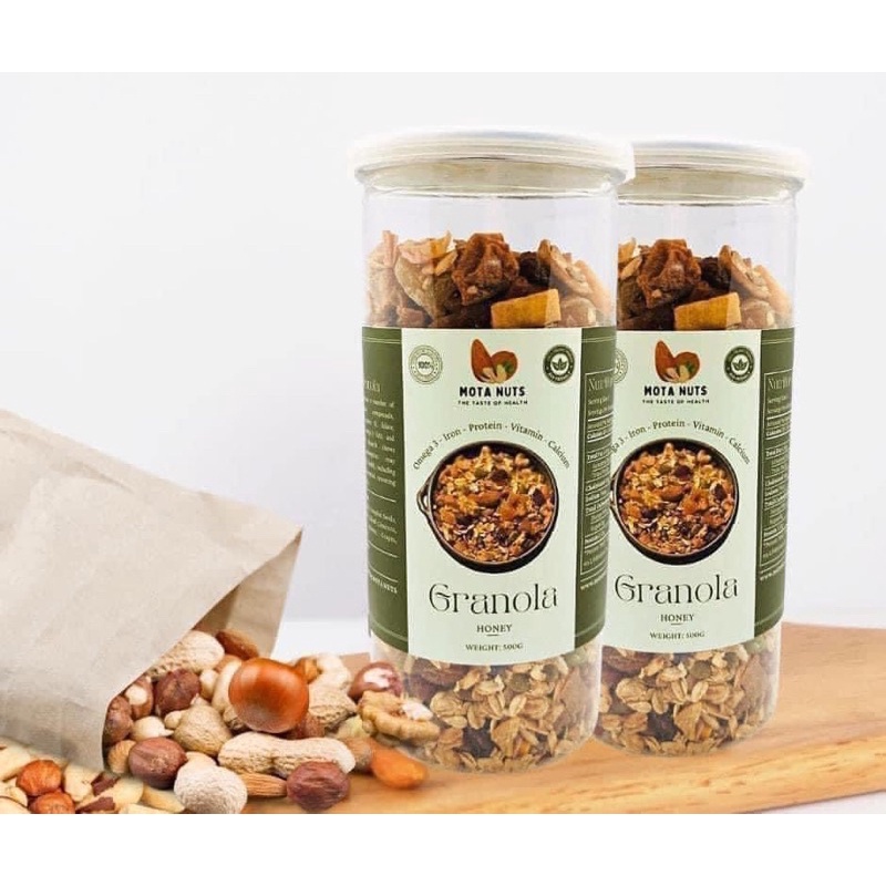 GRANOLA CỐC ĂN KIÊNG SIÊU HẠT - GIẢM CÂN, ĂN VẶT, BỮA PHỤ TIỆN LỢI