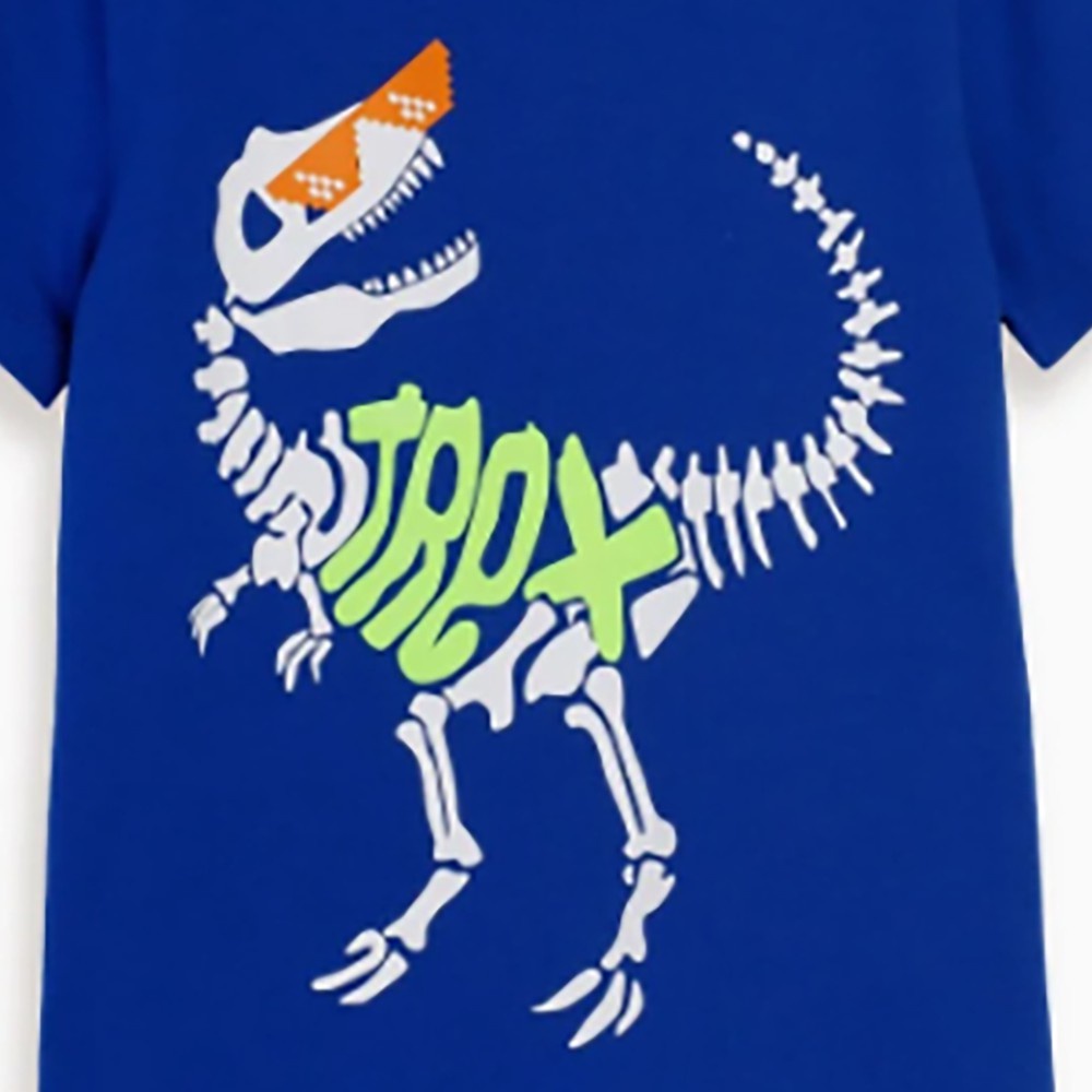 Áo bé trai M.D.K - T-rex Bone M.D.K - chất liệu cotton mềm mại, thoáng mát