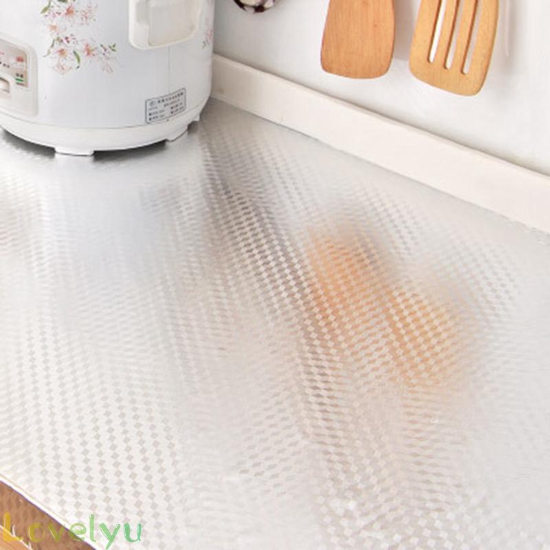 1 cuộn giấy dán PVC lá nhôm chống nước chống dầu cho tường/tủ nhà bếp