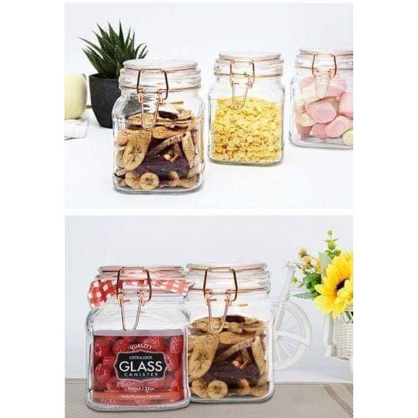 Hũ thủy tinh Sodalime Lock&Lock dung tích 700ml - 2L LLG515 LLG516 LLG517 LLG518 | BigBuy360 - bigbuy360.vn