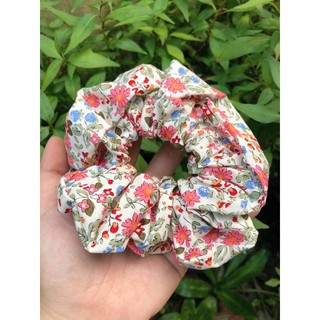[Handmade] Kẹp nơ cột tóc Scrunchies hoa nhí