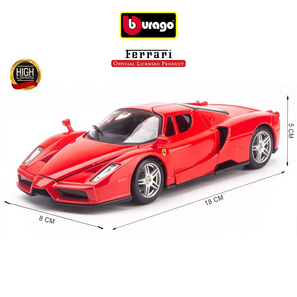 Mô hình siêu xe Ferrari SF90 Stradale, LaFerrari, F12 TDF, 488 GTB 1:24