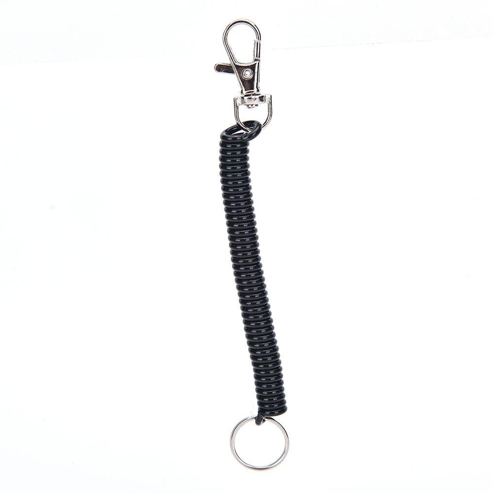 Dây Móc Chìa Khóa Co Giãn Chống Thất Lạc 18cm Bằng Kim Loại Tiện Dụng