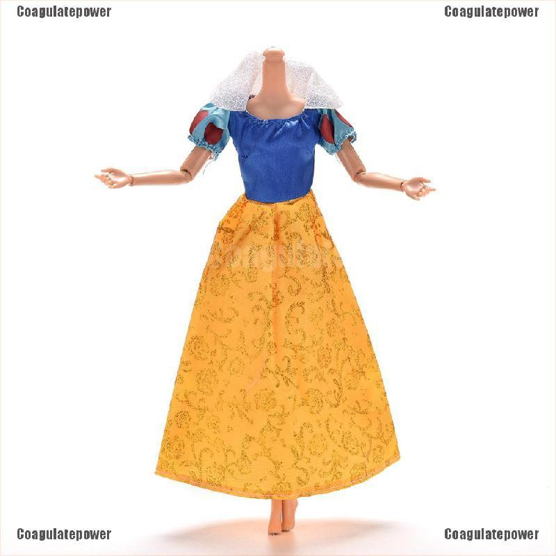 Đầm Công Chúa Bạch Tuyết Cho Búp Bê Barbie 11 "