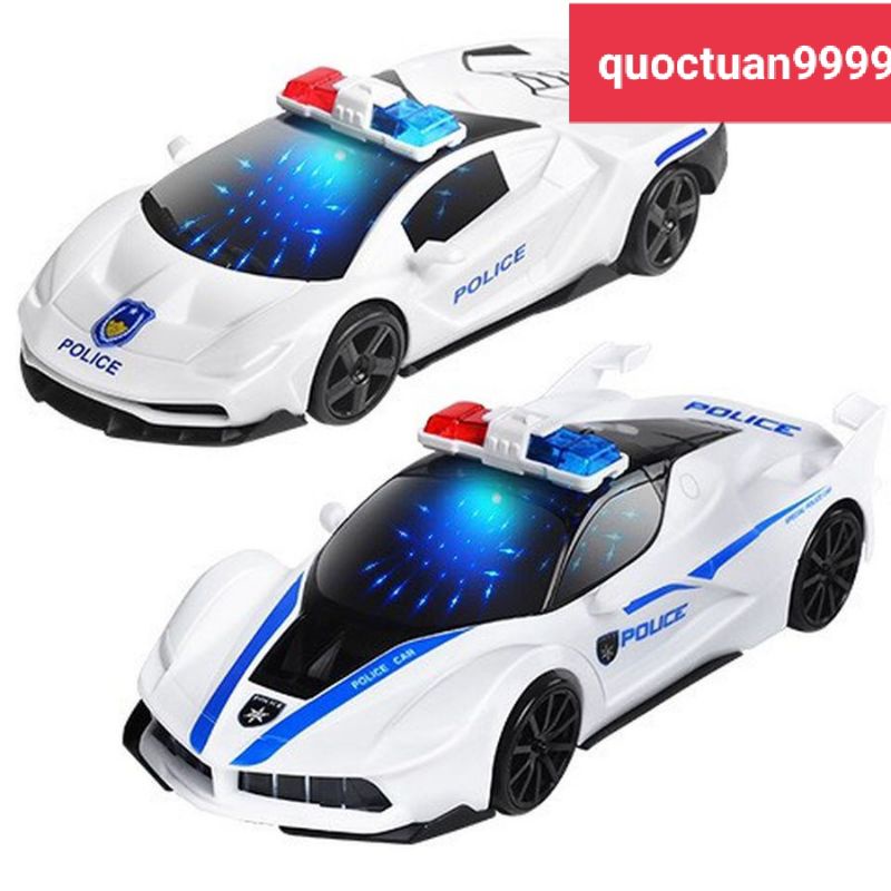 Xe cảnh sát mô hình có nhạc và đèn cho bé